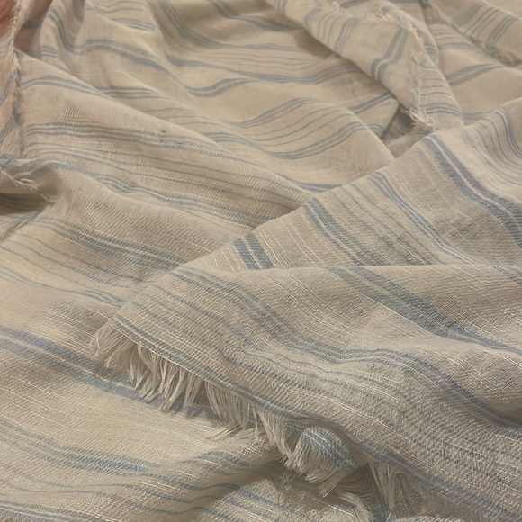 Old Navy scarves - one size - 3 scarves: purple, pink, blue/white striped. - Picture 5 of 6